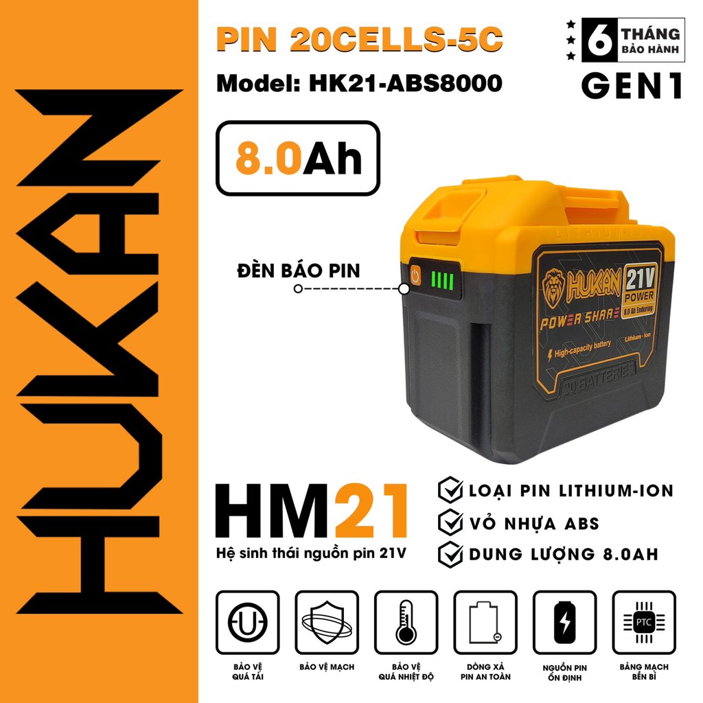 Pin ION 20Cells HUKAN