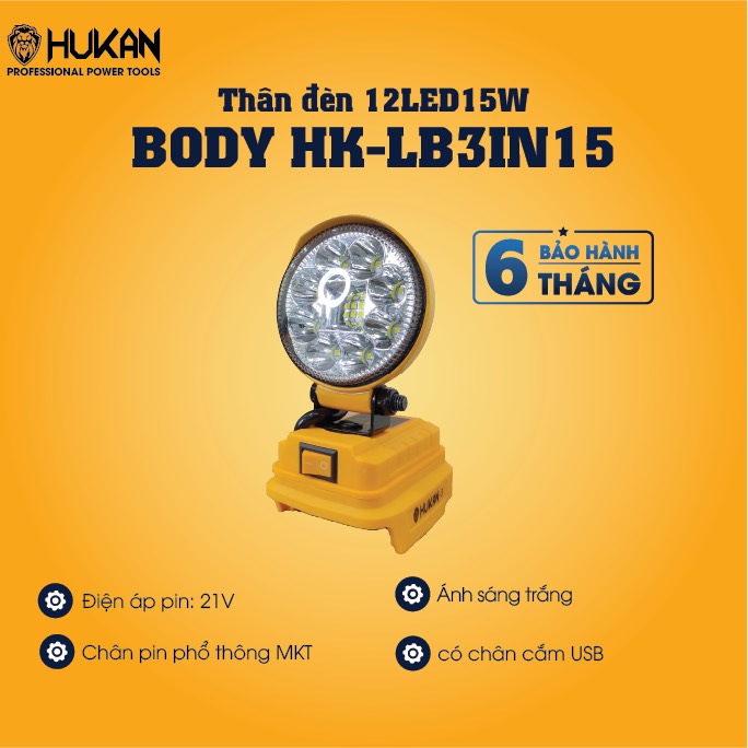 Thân đèn 12led15W HK-LB3IN15