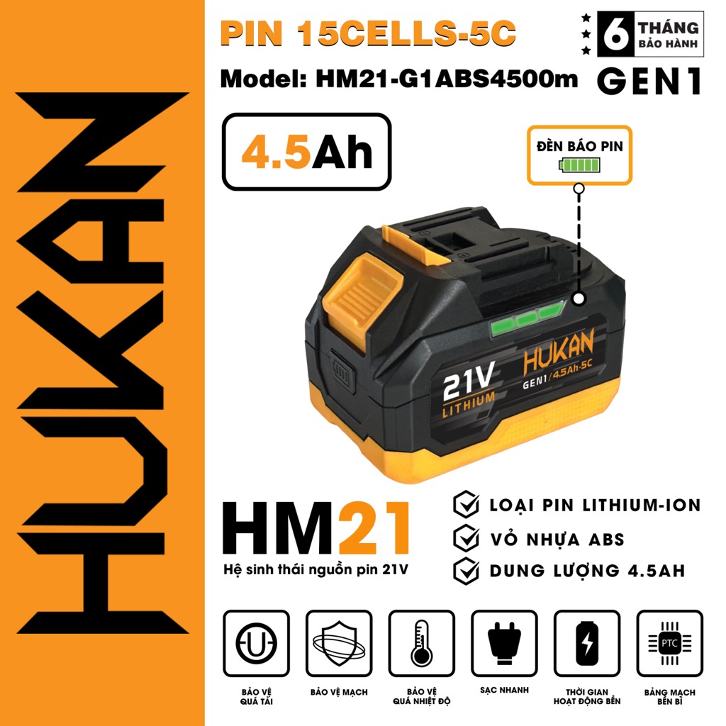 Pin 15cell HUKAN