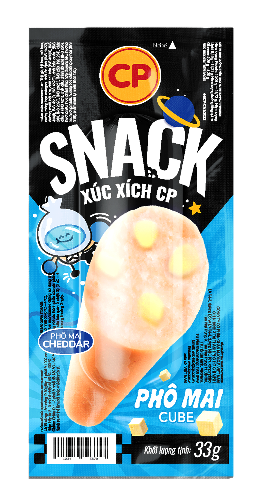 CP Snack Xúc Xích - Phô Mai Cube