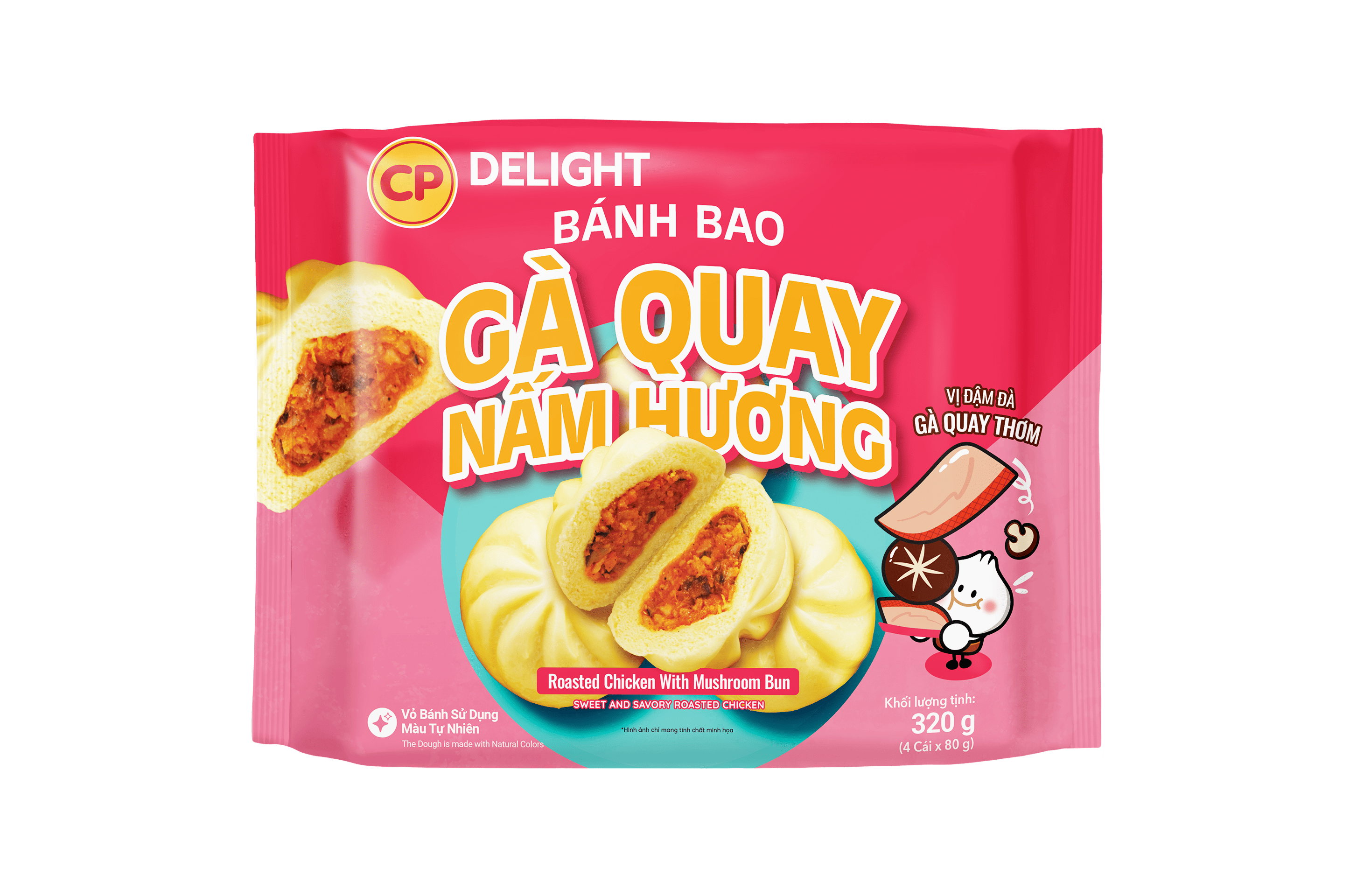 CP Bánh Bao Gà Quay Nấm Hương