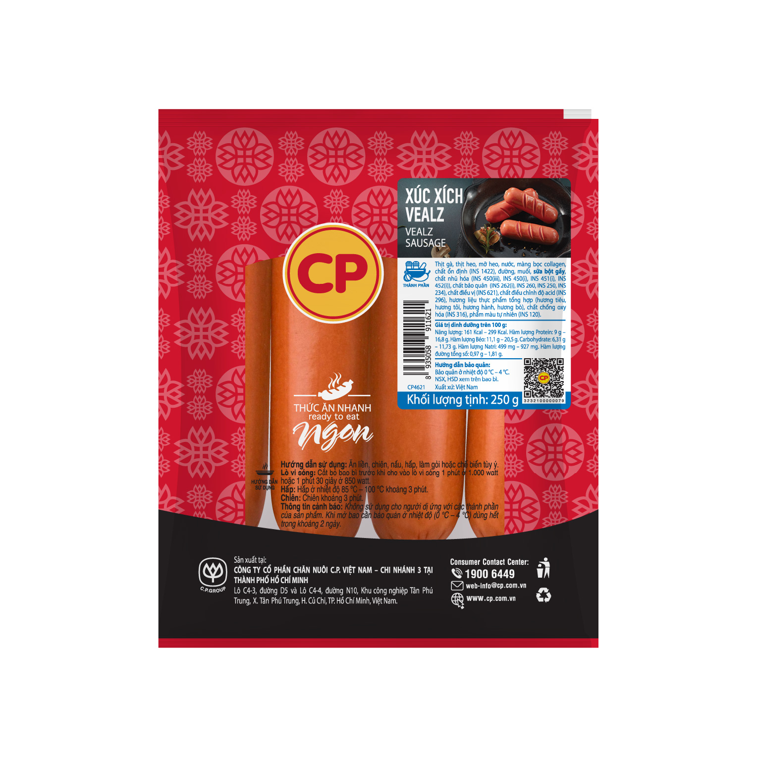 CP Xúc Xích Vealz 250G