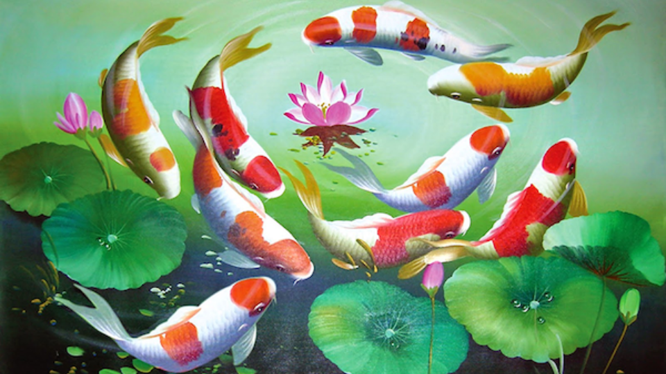 Bình hút lộc Cá Chép Liên Hoa - Mang tài lộc và bình an vào không gian sống