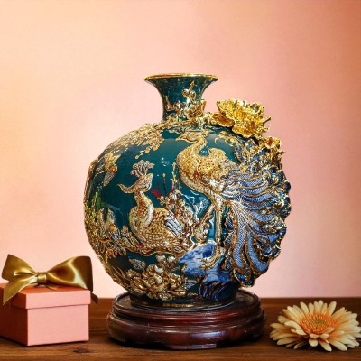 Bình Hút Lộc Men Ngọc , Men xanh Lục - Phúc Lộc Viên Minh