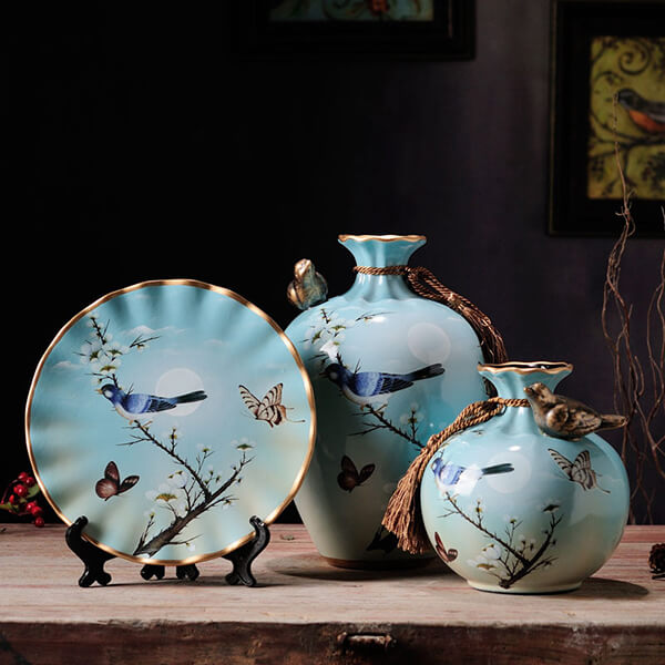 Bình Hút Tài Lộc Gốm Sứ Decor Cao Cấp - Phúc Lộc Viên Minh