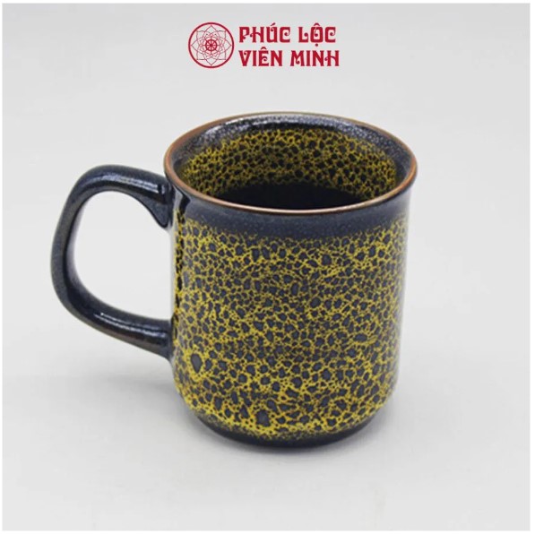 Cốc Sứ Men Hỏa Biến Họa Tiết Hướng Dương Gốm Sứ Cao Cấp