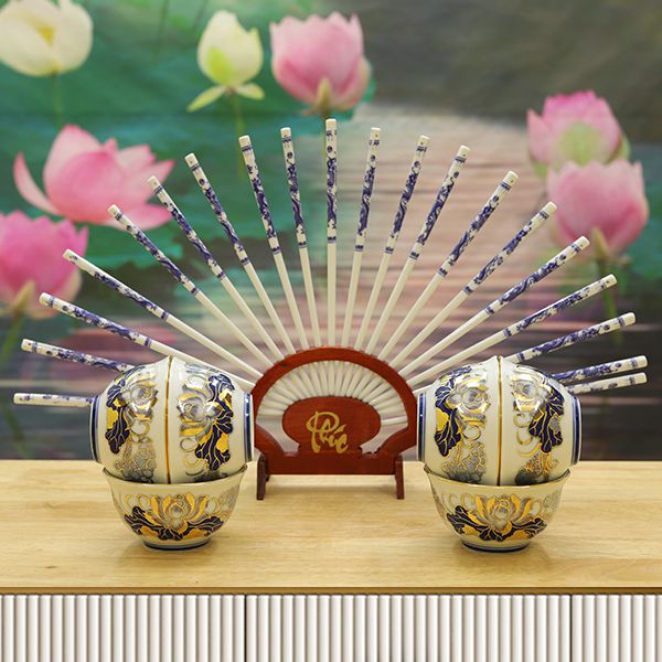Đũa Thờ Bằng Sứ -Gốm Sứ Phúc Lộc Viên Minh