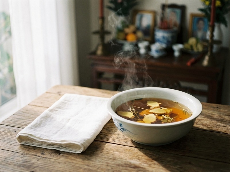 Dụng cụ chuẩn bị vệ sinh ban thờ