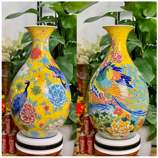 Lộc Bình Sứ Tỳ Bà - Gốm Sứ Phúc Lộc Viên Minh 
