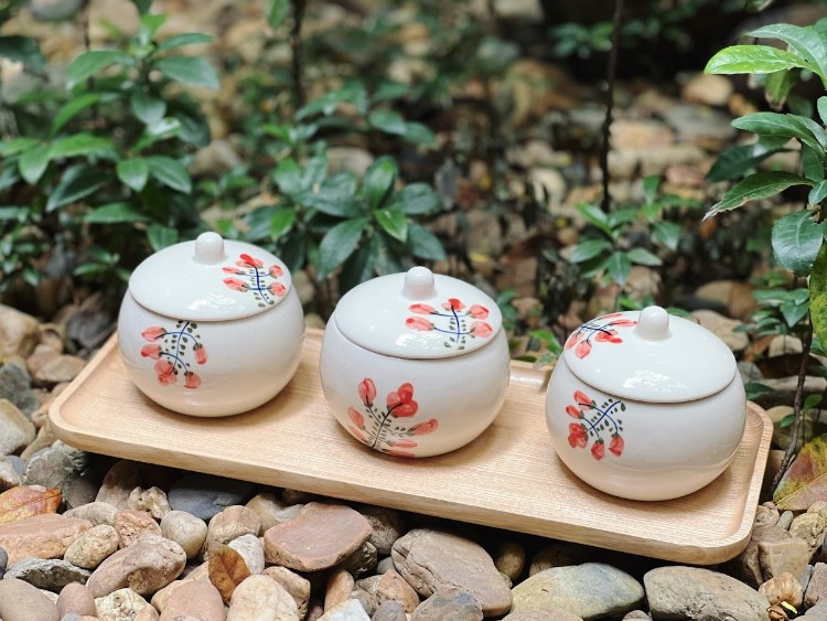 Hũ Sứ Bát Tràng Cao Cấp Họa Tiết Vẽ Tay