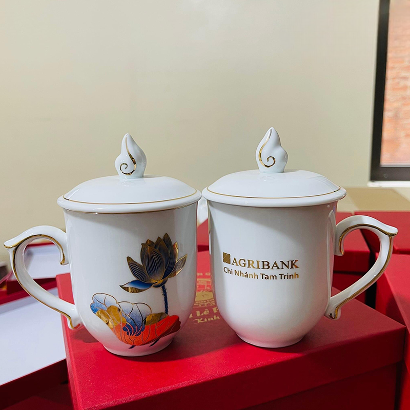 Một Số Mẫu Cốc Gốm Sứ Quà Tặng In Logo Đẹp Mắt - Phúc Lộc Viên Minh