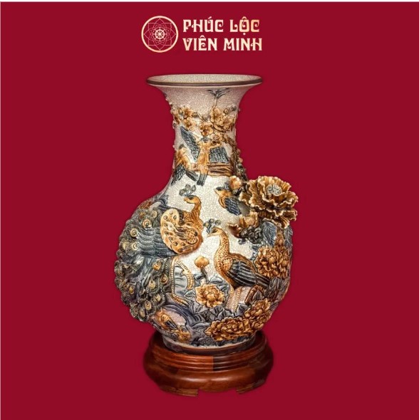 Tỏi Phú Qúy Trường Xuân Men Rạn Gốm Sứ Bát Tràng