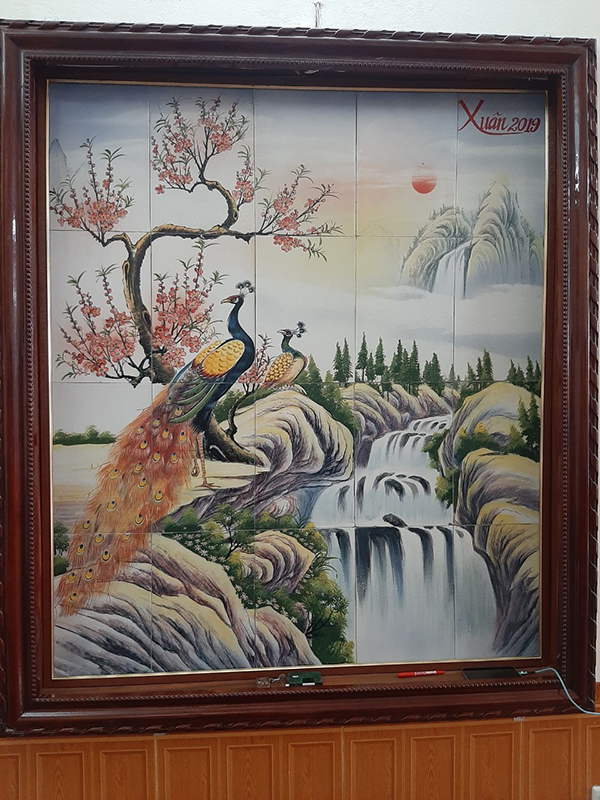 Tranh Sứ Ghép Tường Gốm Sứ Bát Tràng