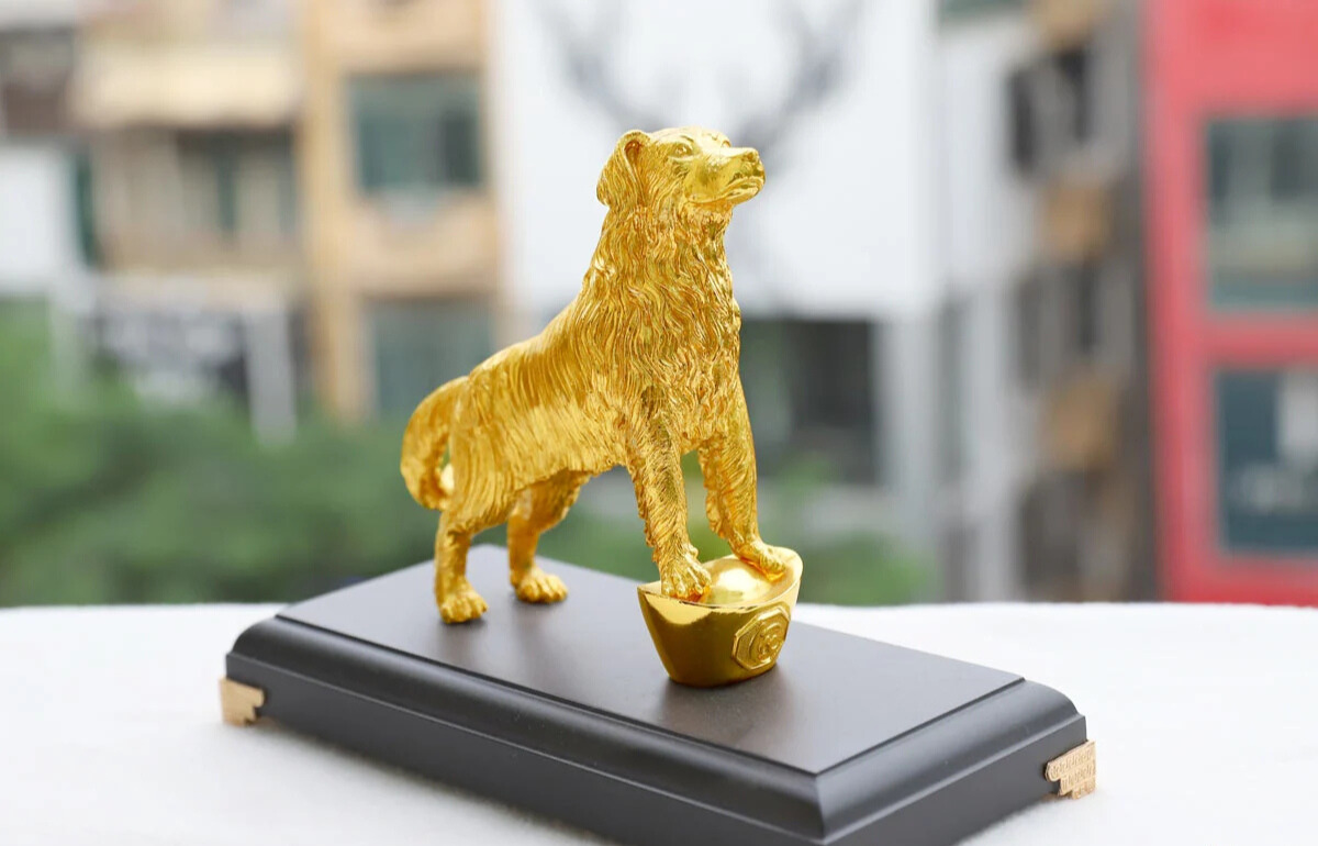Tượng Chó Phong Thủy -Gốm Sứ Cao Cấp
