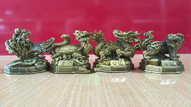 Tượng Gốm Sứ Tứ Linh Long Lân Quy Phụng - Phúc Lộc Viên Minh