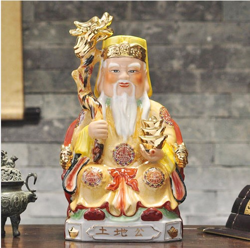 Tượng Thần Tài  Gốm Sứ Phúc Lộc Viên Minh