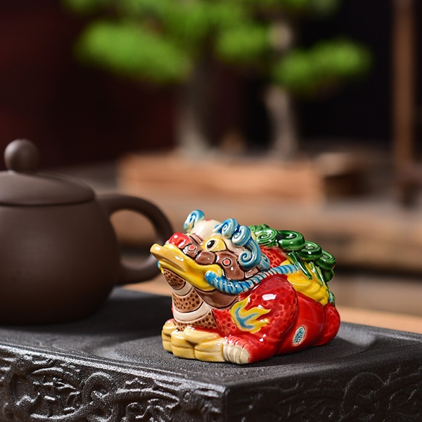 Tượng Thiềm Thừ Phong Thuỷ - Gốm Sứ Bát Tràng - Phúc Lộc Viên Minh