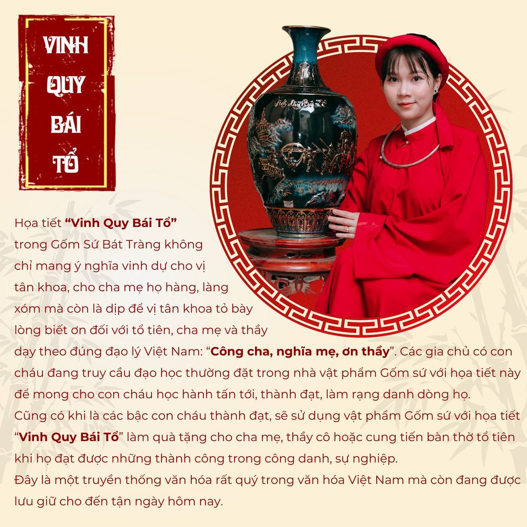 Ý Nghĩa Hoạ Tiết Vinh Quy Bái Tổ Trên Gốm Sứ Bát Tràng