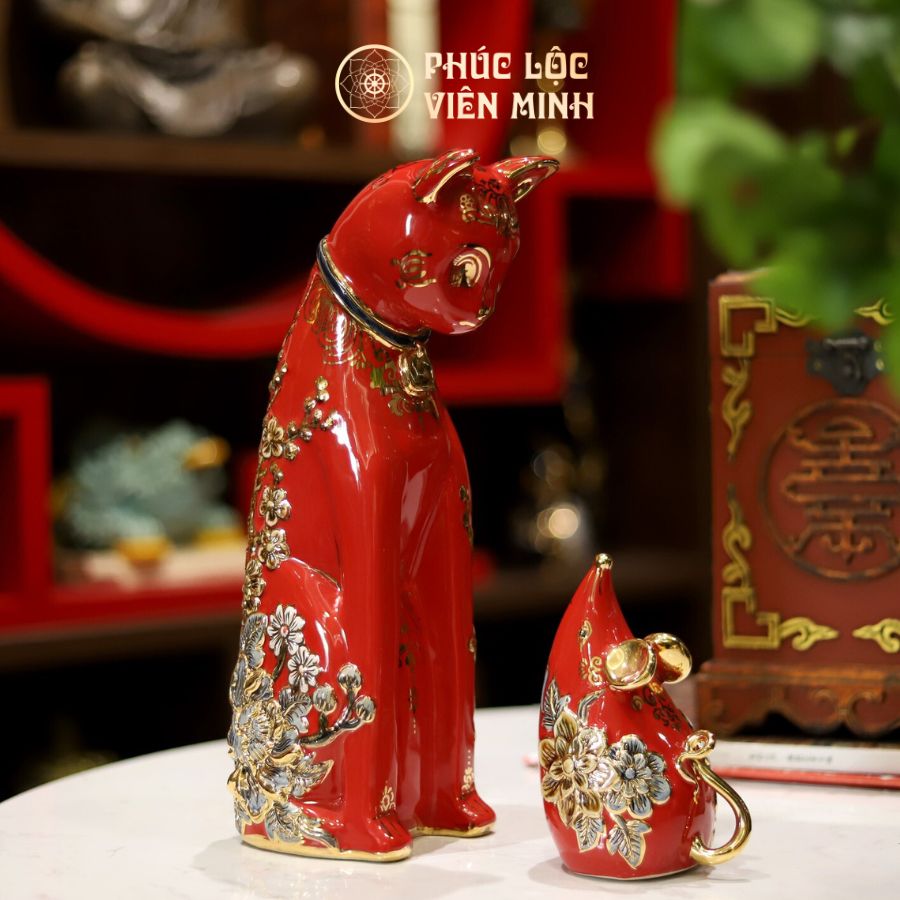 Linh Thú Quỹ Mão Cát Tường Gốm Sứ Bát Tràng - Phúc Lộc Viên Minh