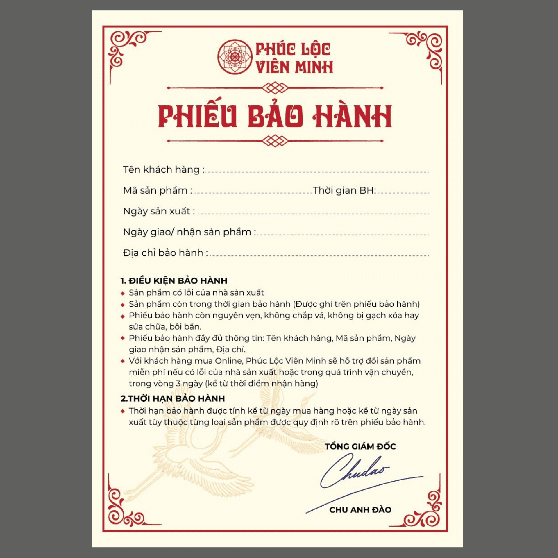 Bộ Đồ Thờ Men Lam Vẽ Tay Gốm Sứ Bát Tràng - Phúc Lộc Viên Minh - PLVM408