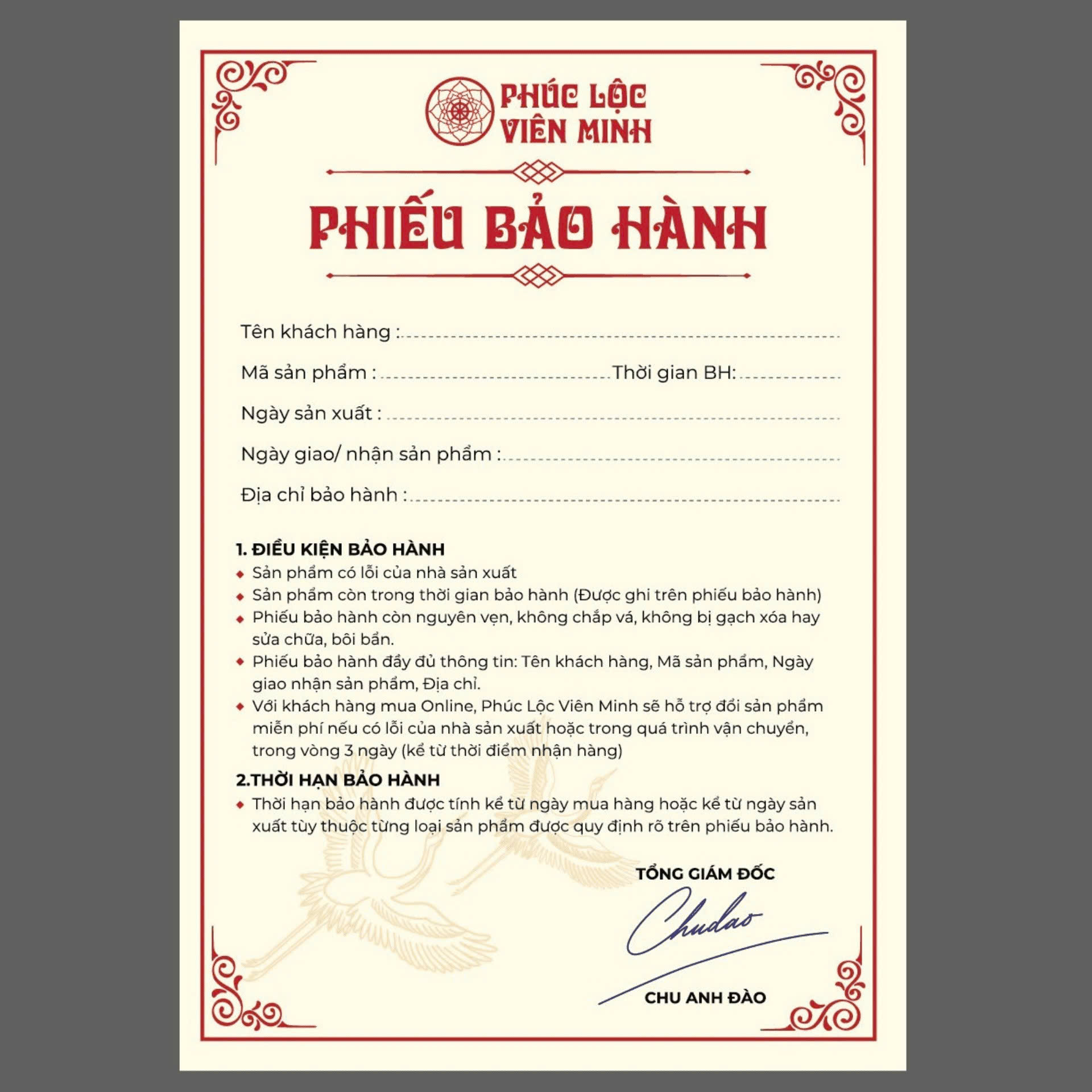 Đôi Lộc Bình Men Rạn Phúc Lộc Thọ Gốm Sứ Bát Tràng - Phúc Lộc Viên Minh - PL1519