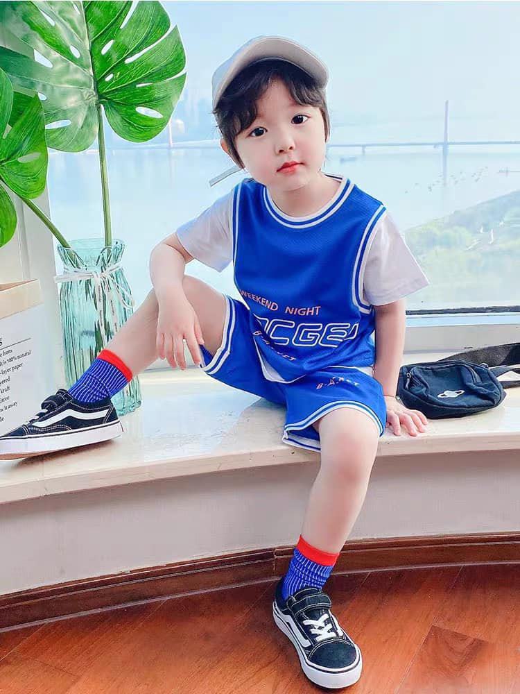 Bộ bé trai cotton in hình GSOCFED (8-23kg)