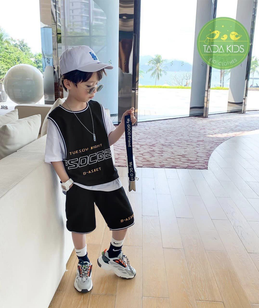 Bộ bé trai cotton in hình GSOCFED (24-38kg)