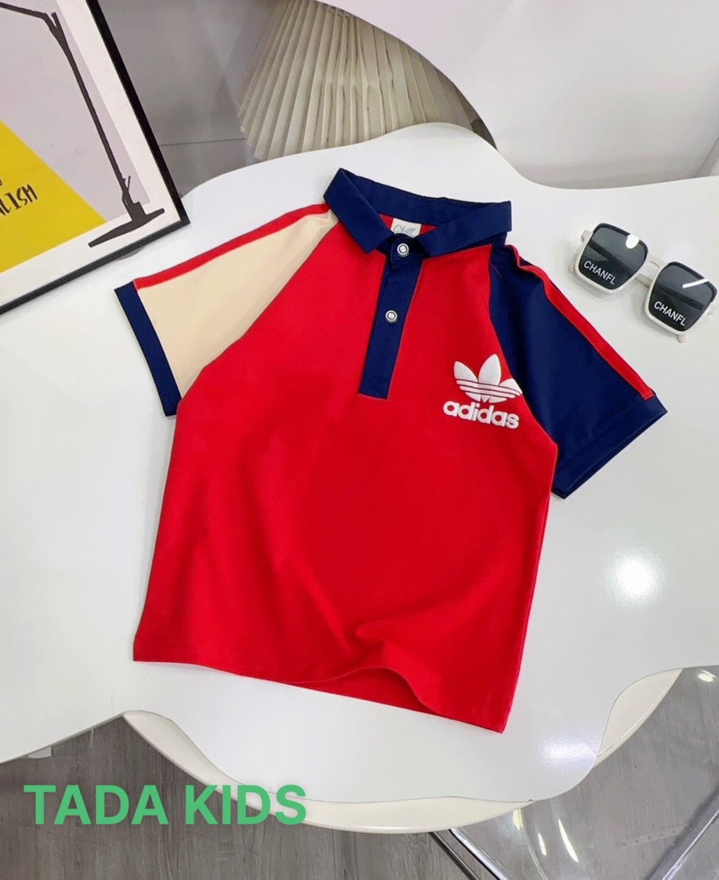 Áo bé trai cotton in hình ADI (43-62kg)
