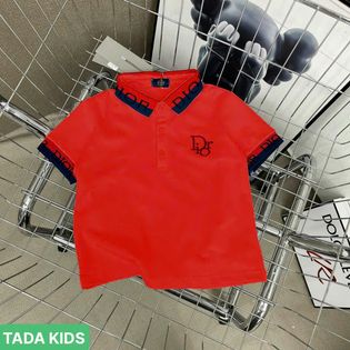 Áo cổ trụ D.IO viền tay cho bé từ 26-38Kg