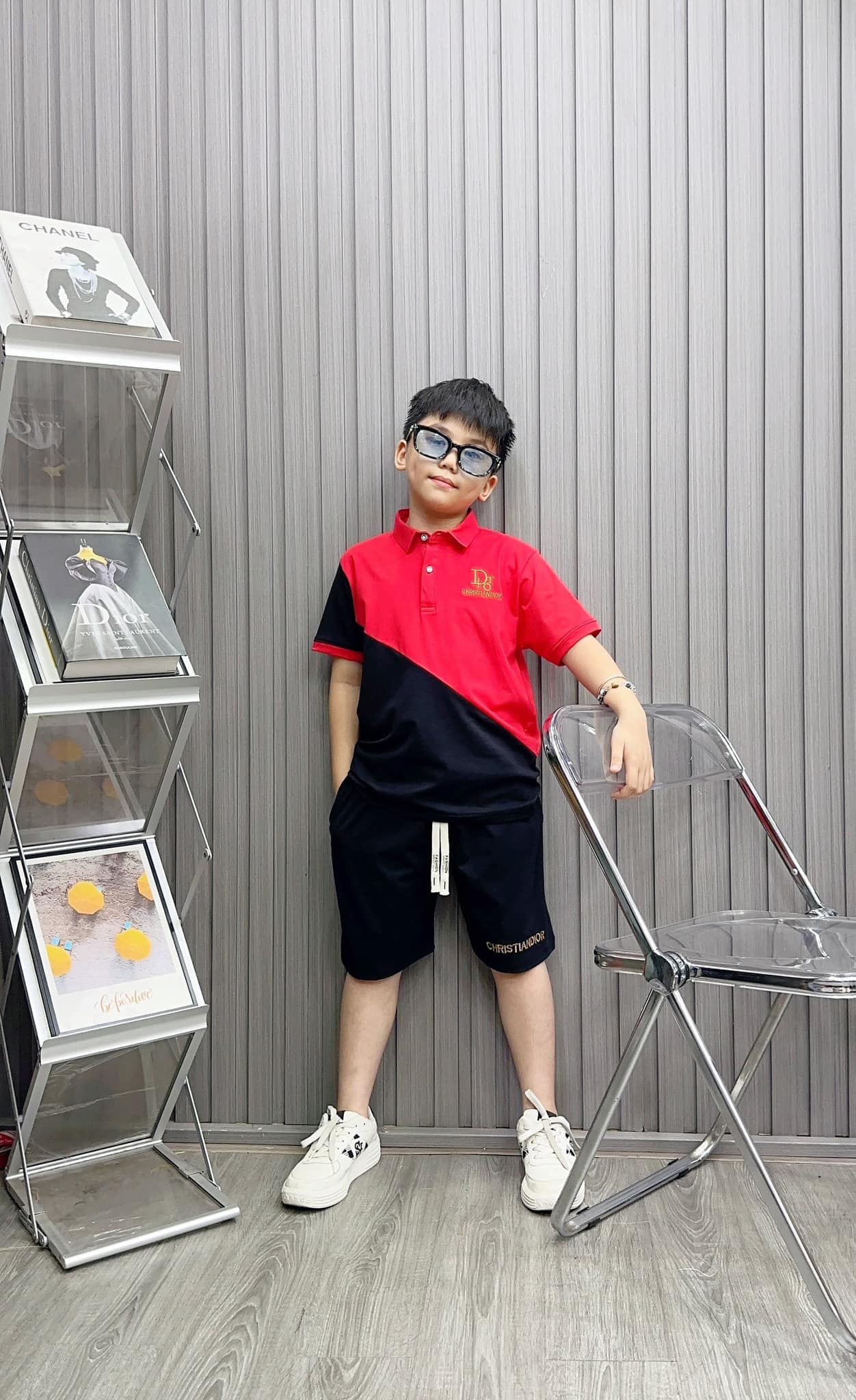 Bộ trụ D.io phối 2 màu cho bé từ 39-62Kg
