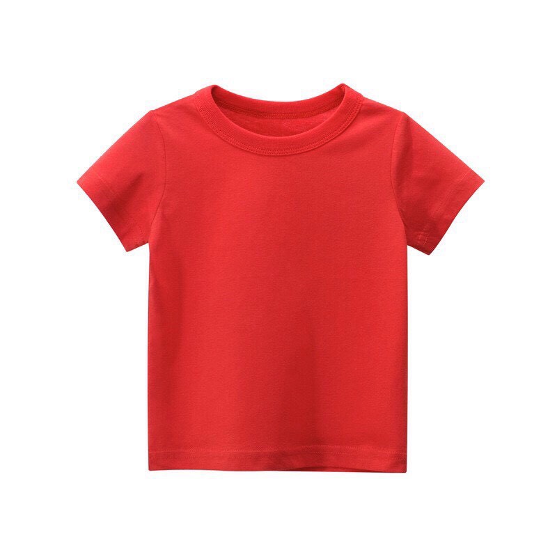 Áo thun cotton trơn unisex size từ 23-36Kg