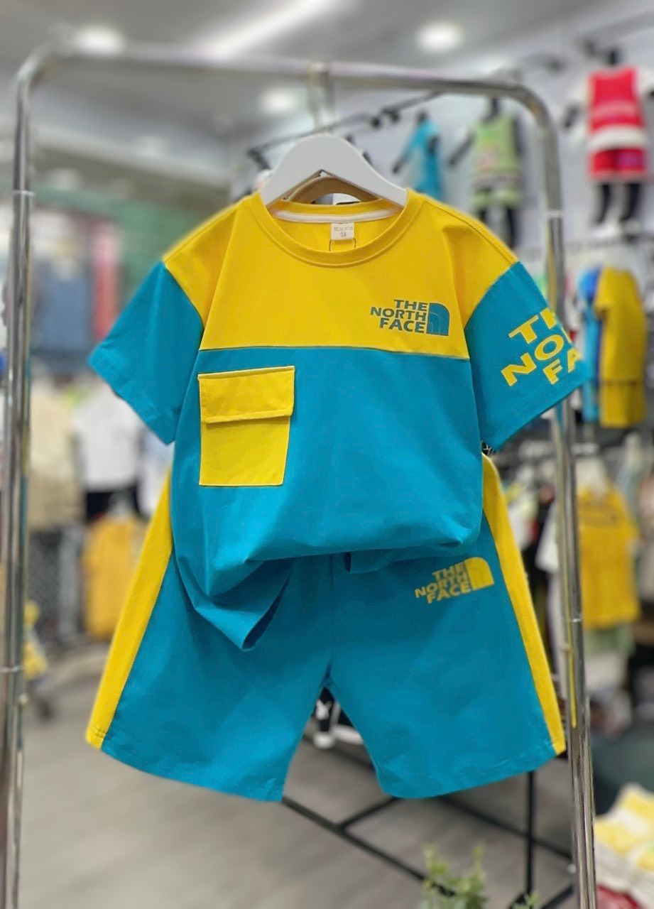 Bộ bé trai cotton túi phối màu (24-38kg)
