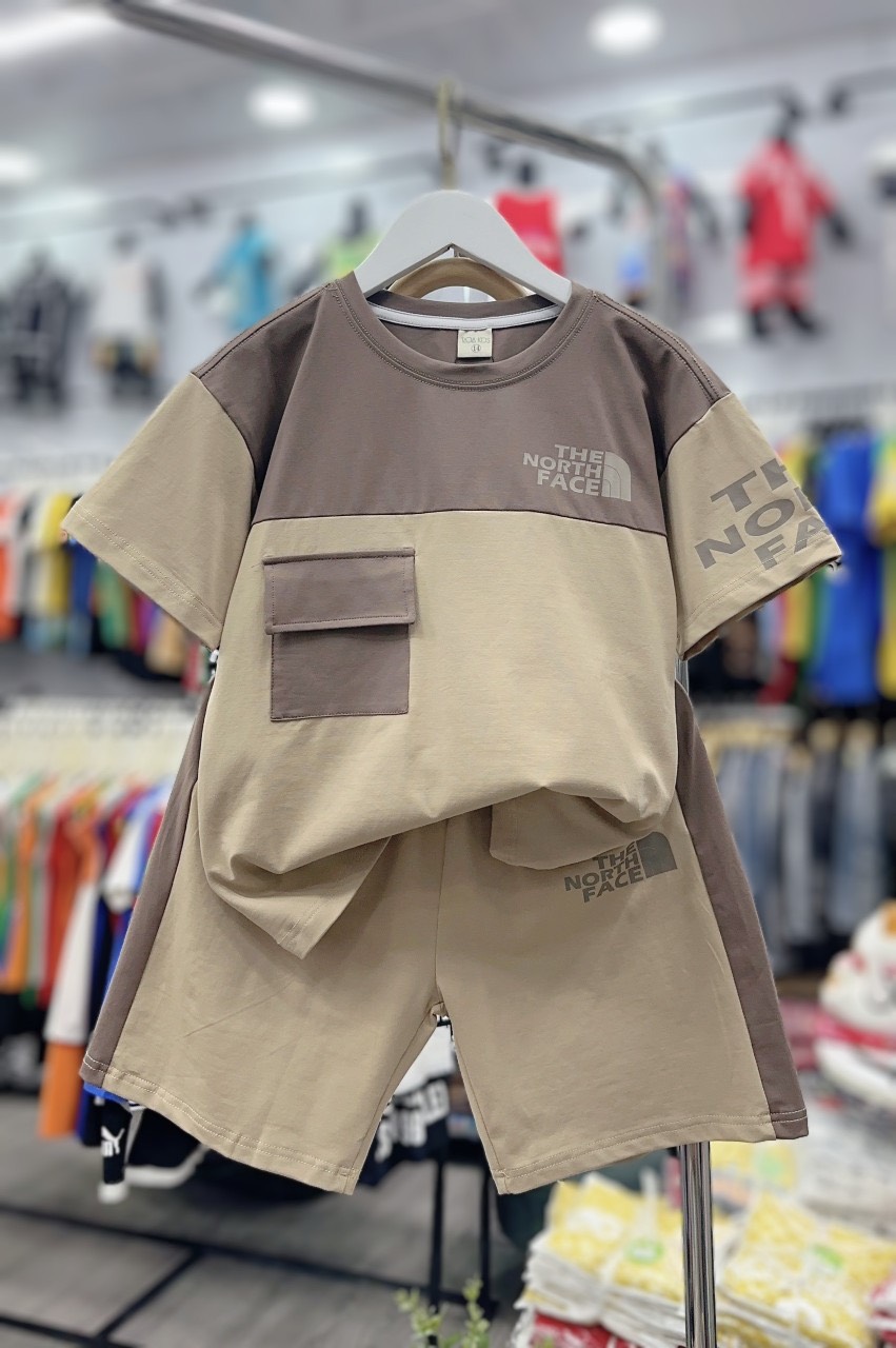 Bộ bé trai cotton túi phối màu (24-38kg)