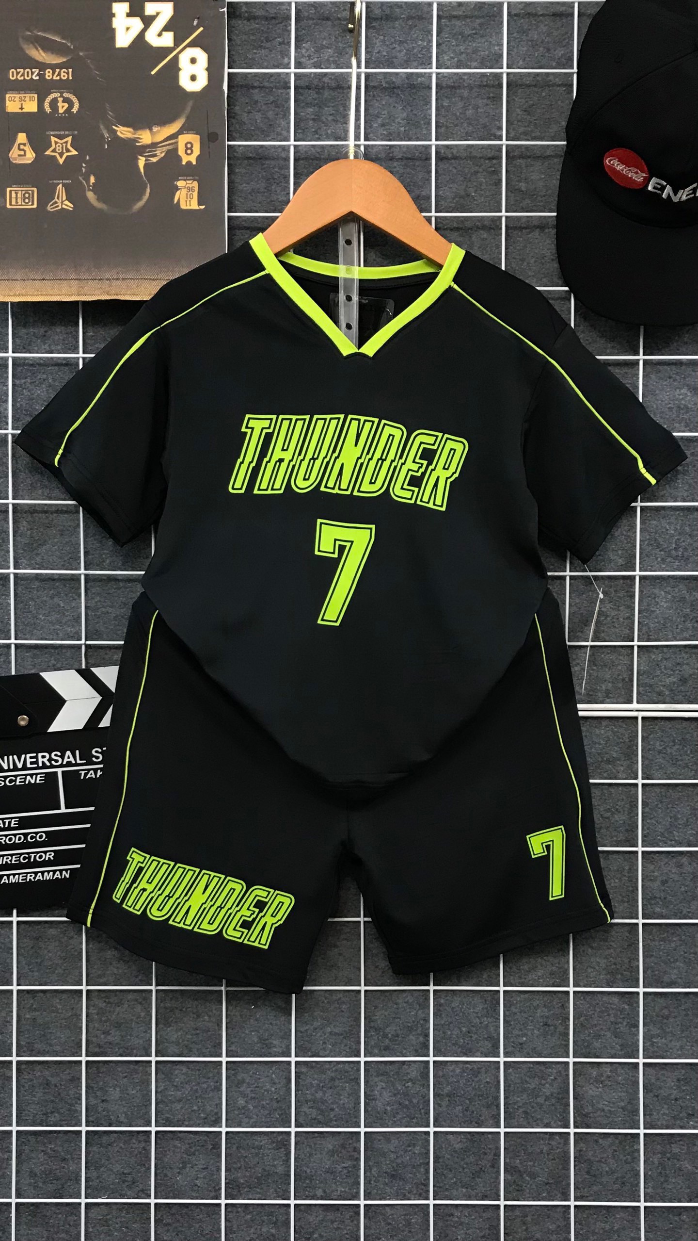 Bộ thể thao in THUNDER số 7 size30-43Kg