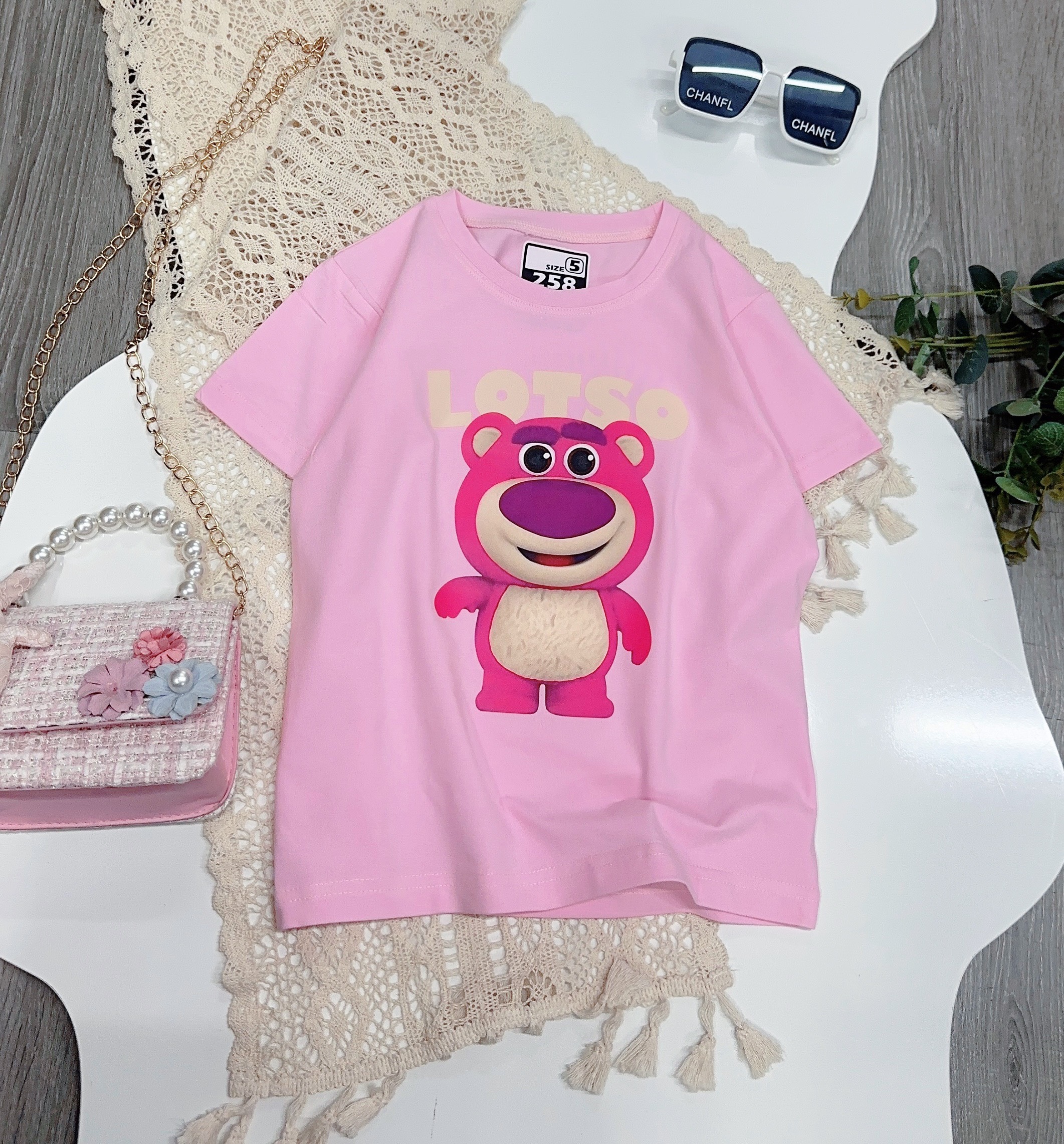 Áo Gấu Dâu LOTSO (22-33kg)