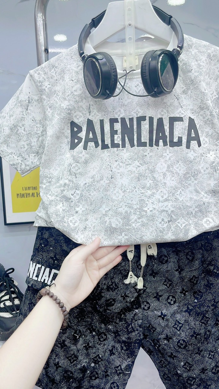 Bộ thun cotton túi hộp in chữ Balen size từ 10-25Kg
