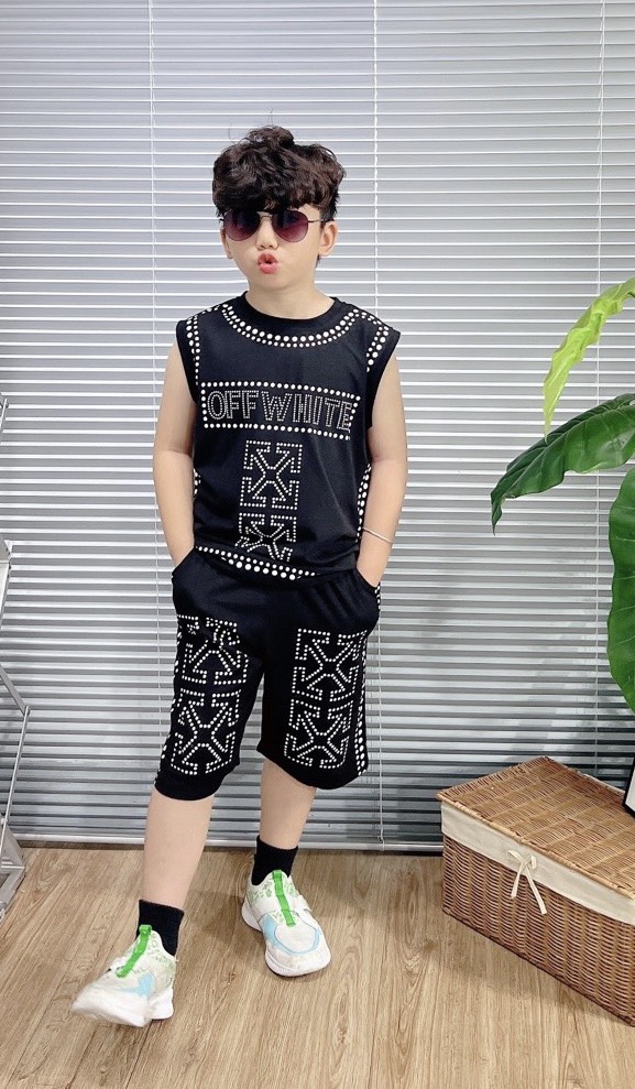 Bộ sát nách chấm bi Cotton (8-23Kg)