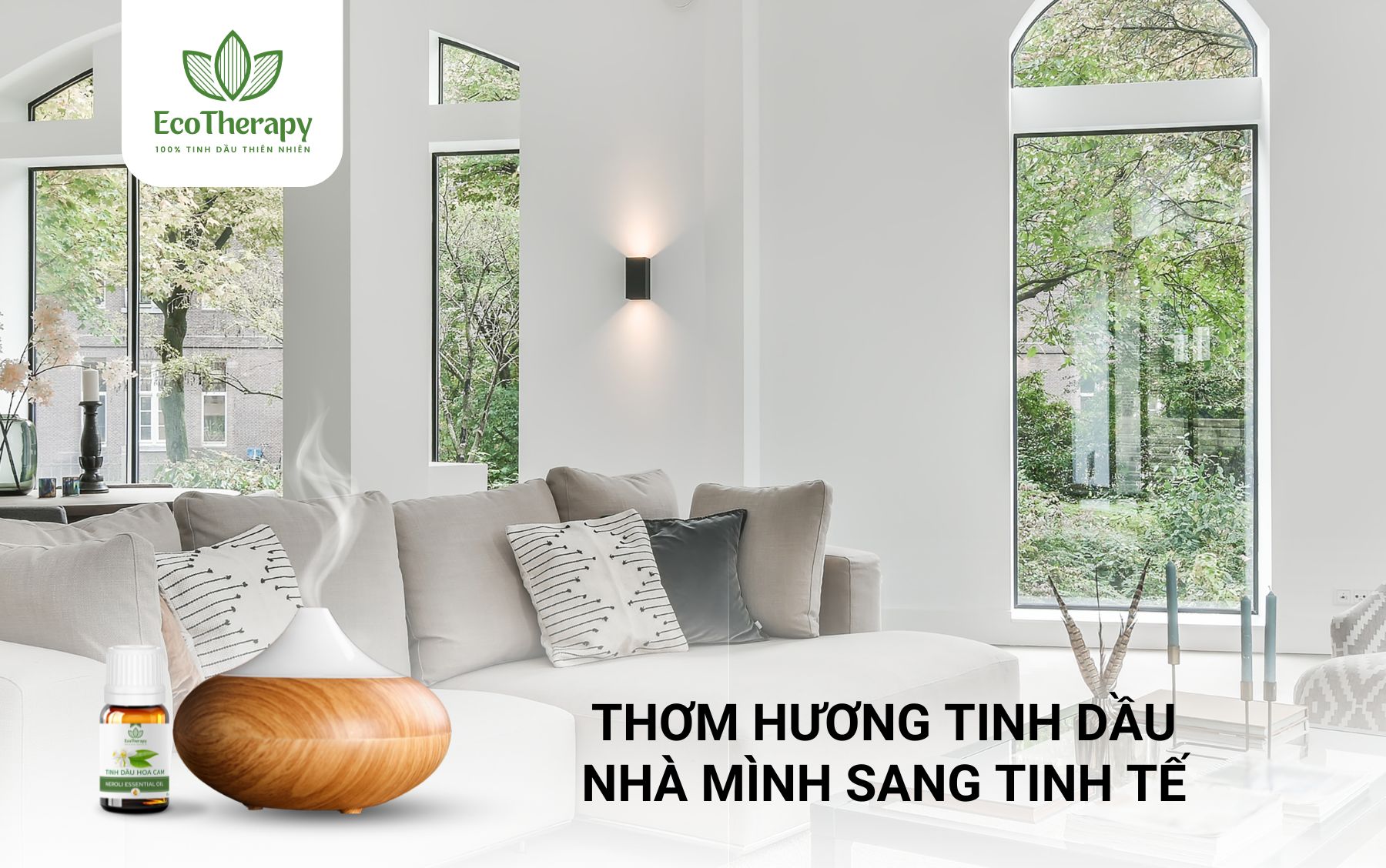 THƠM HƯƠNG TINH DẦU – KHƠI GỢI KHÔNG GIAN SANG TRỌNG VÀ TINH TẾ