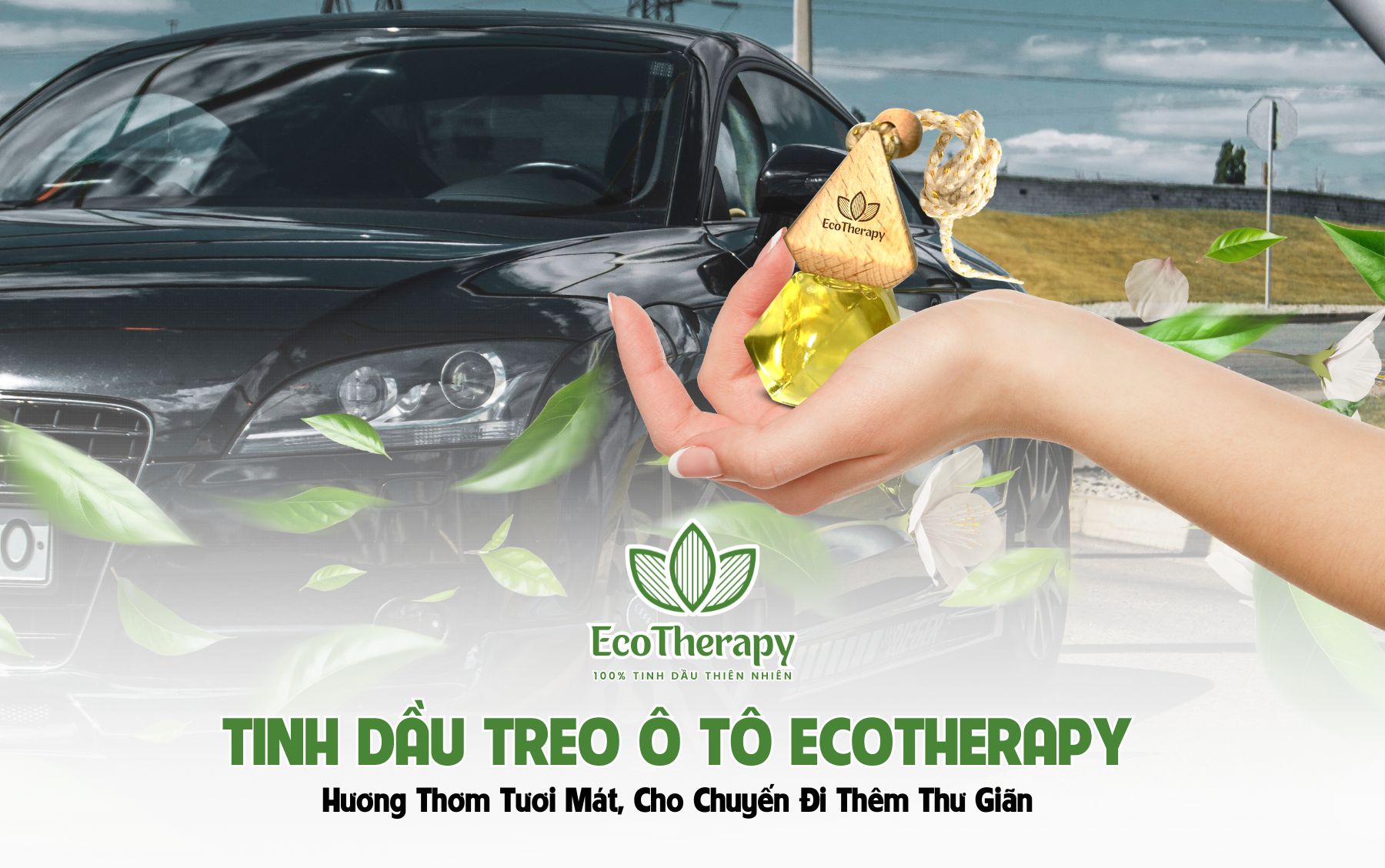 Tinh Dầu Treo Ô Tô EcoTherapy – Hương Thơm Tự Nhiên Đồng Hành Trên Mọi Hành Trình