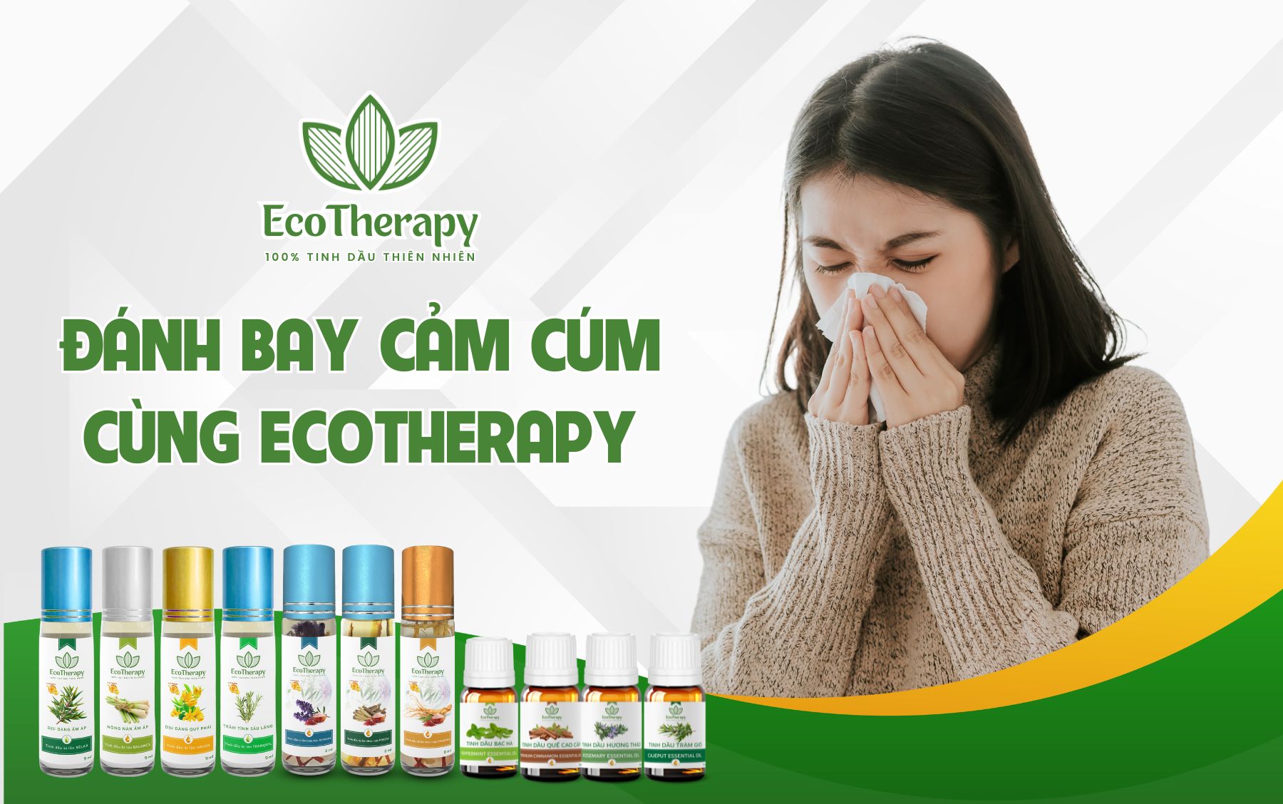 Tinh dầu EcoTherapy: Giải pháp tự nhiên cho mùa cảm cúm