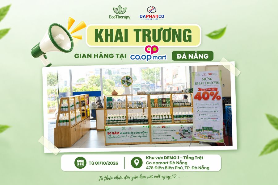 EcoTherapy khai trương gian hàng tại Co.opmart Đà Nẵng - Từ thiên nhiên đến gần hơn với mỗi ngày