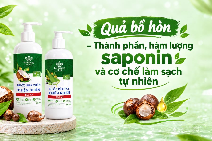 Quả bồ hòn – Thành phần, hàm lượng saponin và cơ chế làm sạch tự nhiên