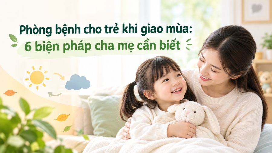 Phòng bệnh cho trẻ khi giao mùa: 6 biện pháp cha mẹ cần biết