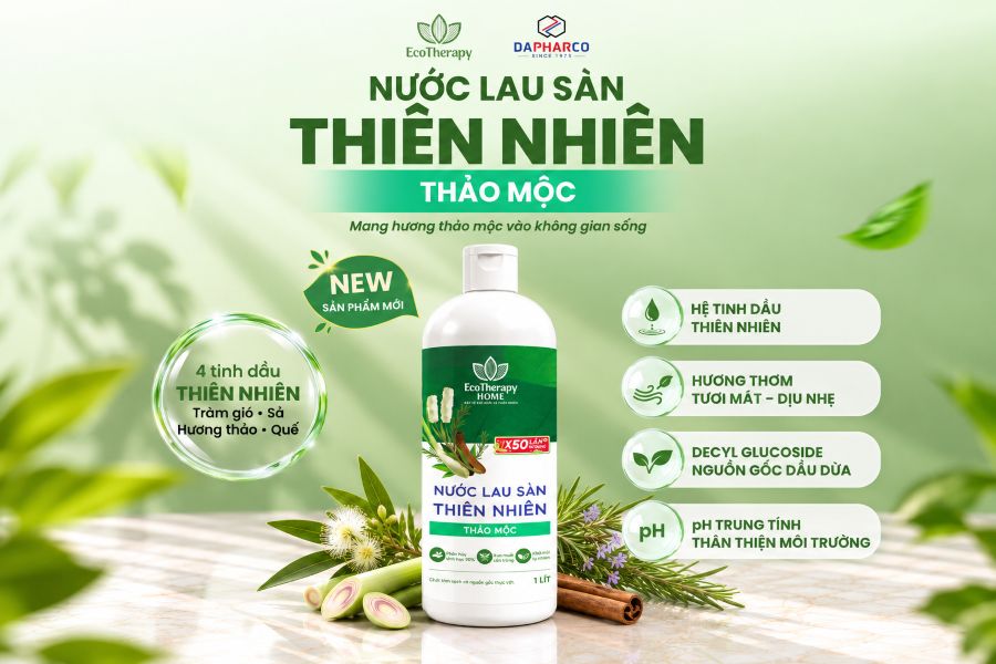 EcoTherapy Home ra mắt Nước lau sàn thiên nhiên Thảo Mộc mới