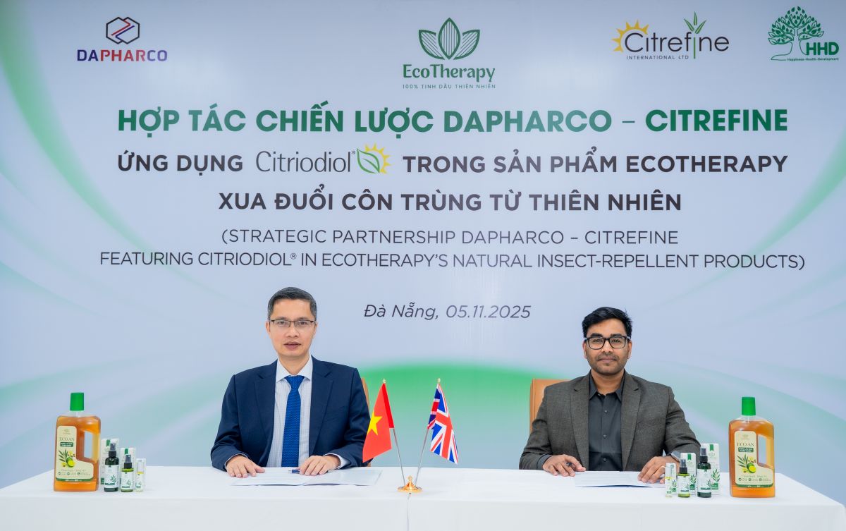 Dapharco bắt tay Citrefine: Ứng dụng Citriodiol® trong sản phẩm Ecotherapy xua đuổi côn trùng