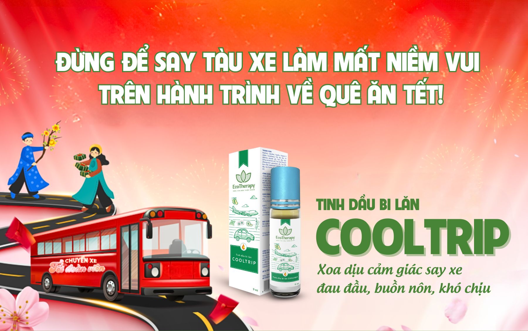 ĐỪNG ĐỂ SAY TÀU XE LÀM MẤT NIỀM VUI TRÊN HÀNH TRÌNH VỀ QUÊ ĂN TẾT!