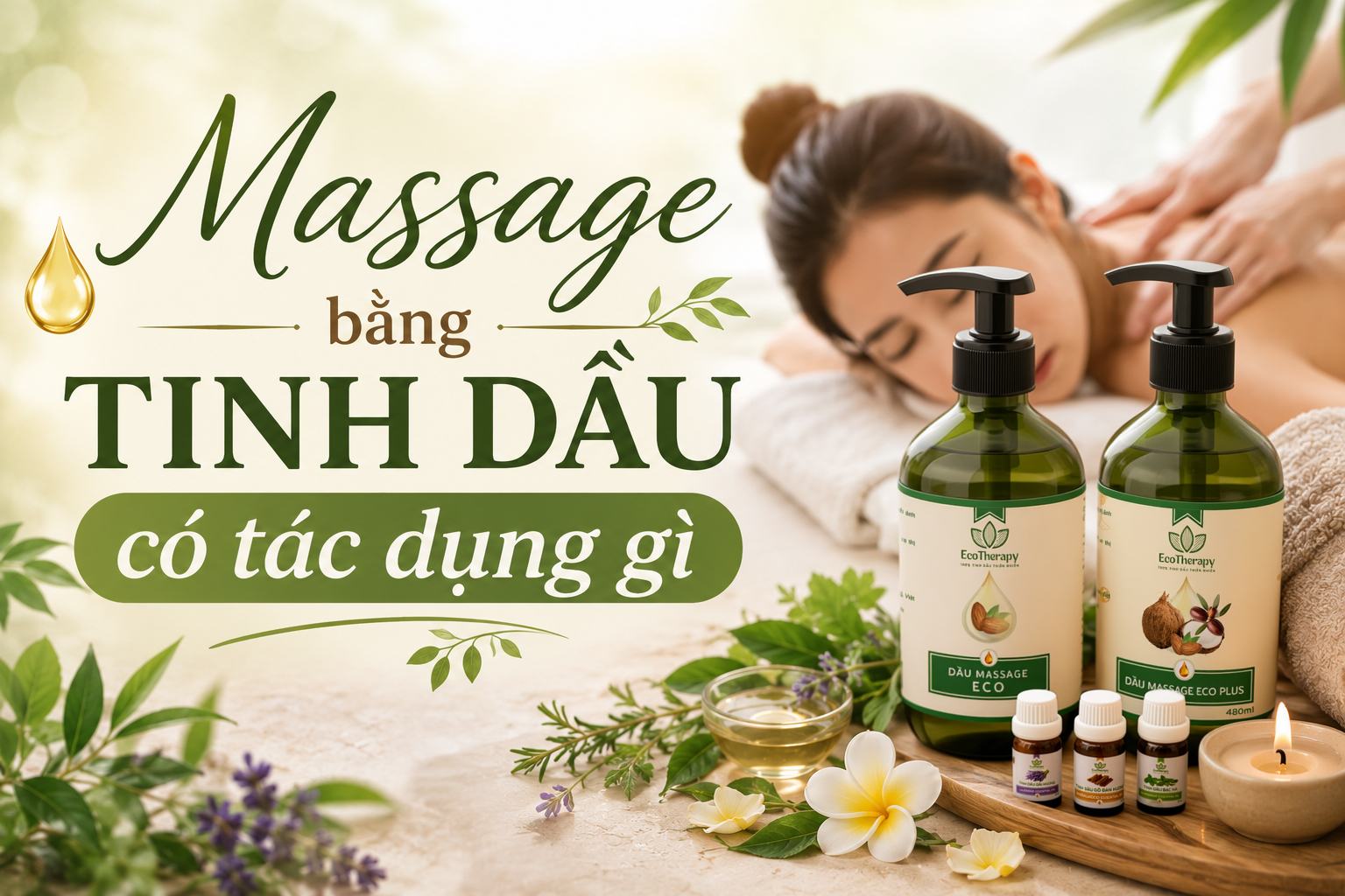 Massage bằng tinh dầu có tác dụng gì? Lợi ích và những điều bạn cần biết