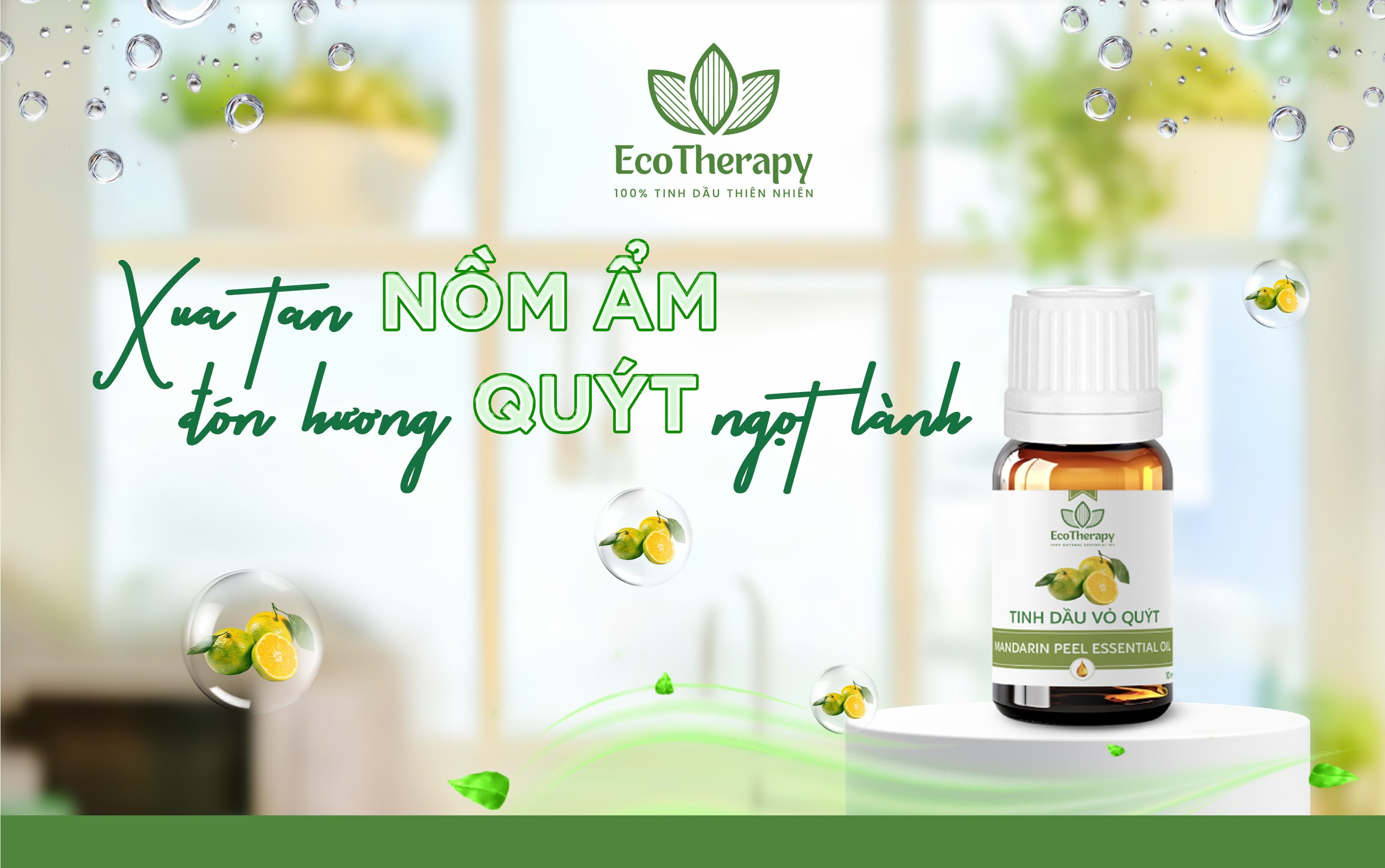 Tinh Dầu Quýt – Giải Pháp Khử Mùi Nồm Ẩm, Thanh Lọc Không Khí Hiệu Quả
