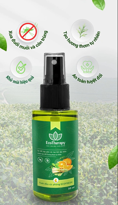 Tinh dầu xịt phòng Ecofresh - cho không gian sống thêm yêu thương