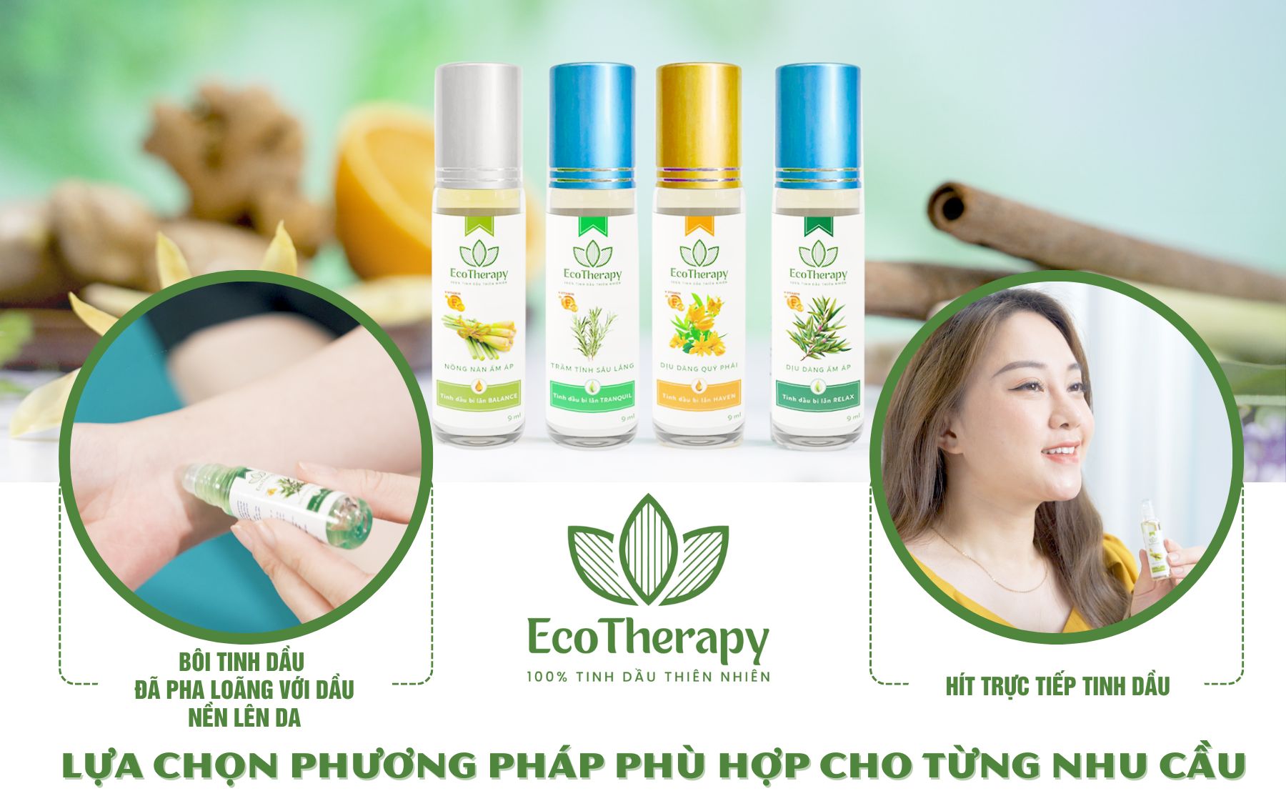 Bôi tinh dầu  đã pha loãng với dầu nền lên da hay hít trực tiếp? Lựa chọn phương pháp phù hợp cho từng nhu cầu
